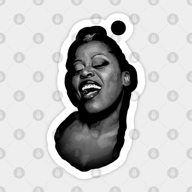Maybelle's Musical Journey Retro Nostalgia Tee Celebrating the Dynamic Voice and Timeless Rhythms of a Trailblazer Sticker by Mandala Flowers